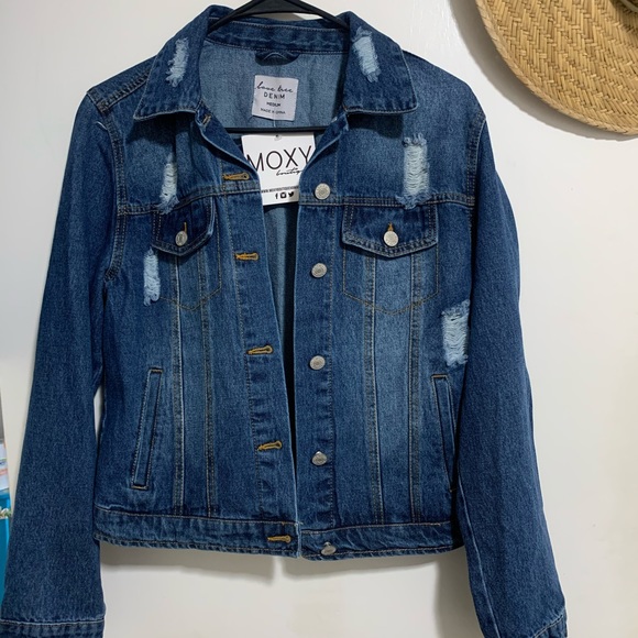 MEDIUM KEEGAN DENIM JACKET (DARK WASH) - Picture 2 of 3